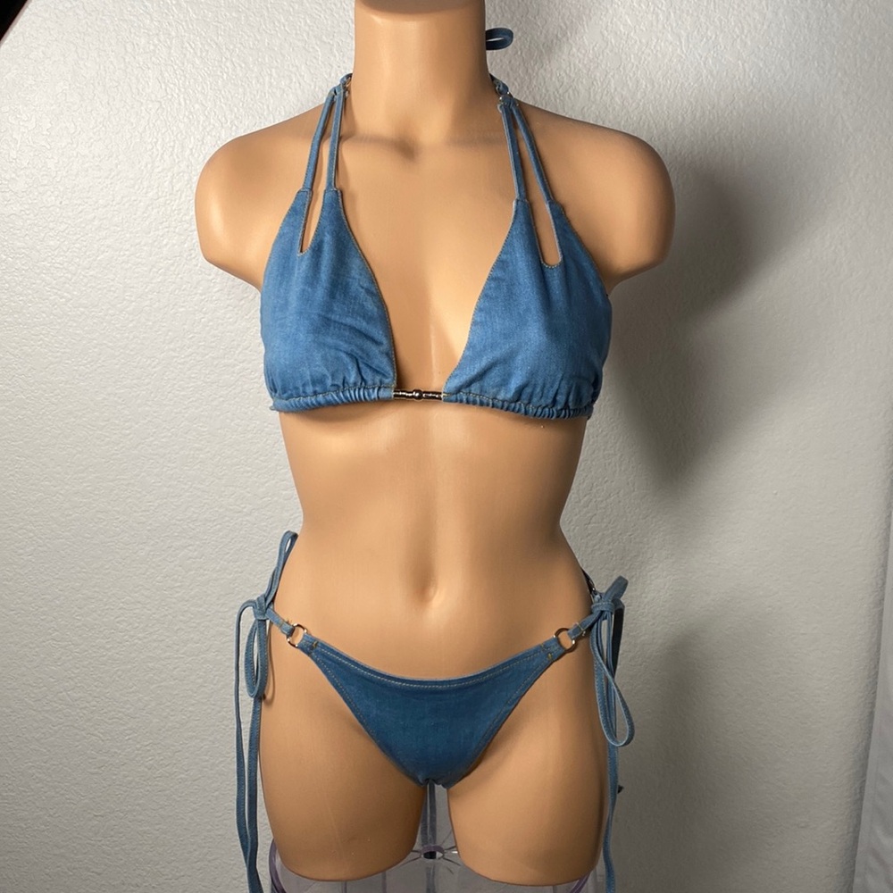 Club Exx Bikink denim bikini set